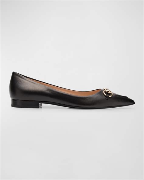 ballerine gucci nere|Gucci Erin Leather Horsebit Ballerina Flats .